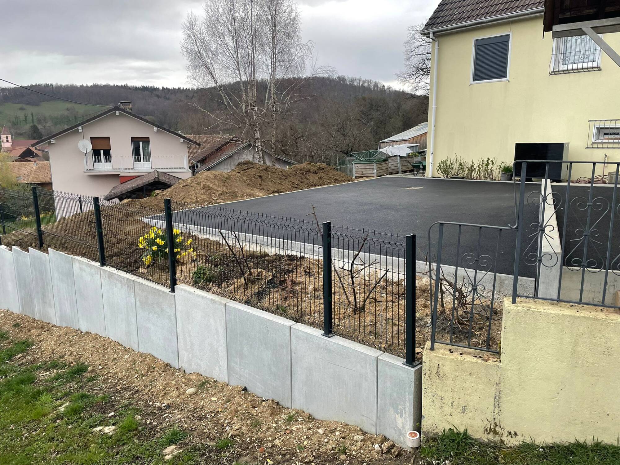 Mur en L Riedisheim 2